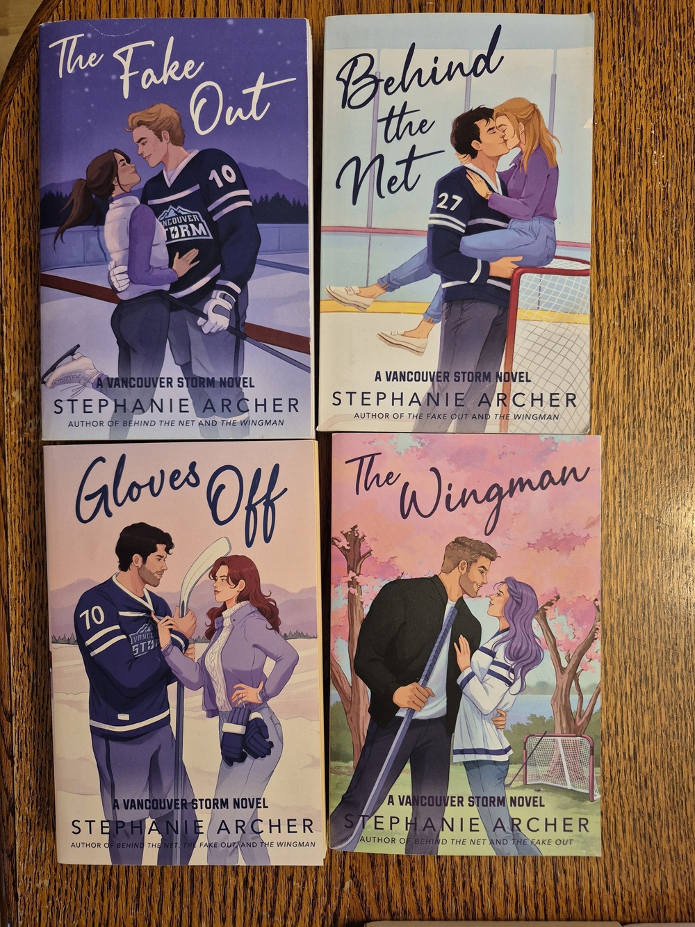X4 Vancouver Storm Romance Book Set - Purple & Pink Covers